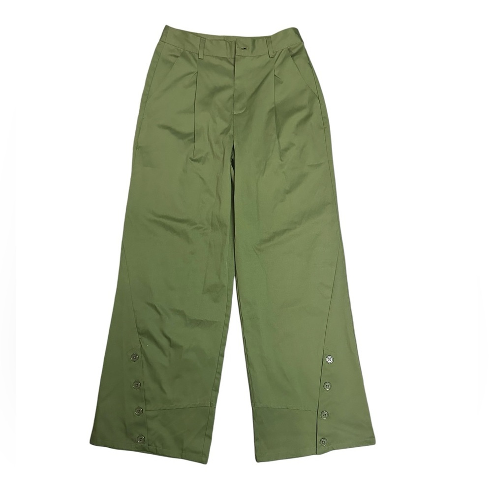Forever 21 Button-Hem Wide-Leg Pants - Picture 8 of 10